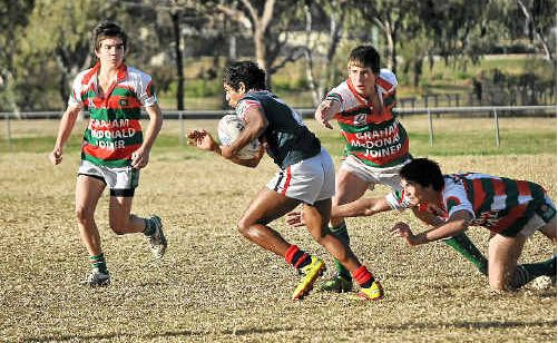 Cowboys player Lincoln Cutmore scored two tries in both under-18 grade and A-grade. Cowboys player Lincoln Cutmore scored two tries in both under-18 grade and A-grade.
